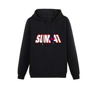 fuwo Hooded Sum 4 Long Sleeve Sweatshirts Black M