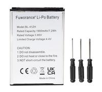 Fuworance 1900mAh 3.85V BL-41ZH Batterie Compatible avec LG C40 Power/D213N/D290N/Destiny/H320MB/H326TV/H340N/L Fino/L21G Sunset/L33L/Leon 3G 4G/LS665/Optimus C40/Risio/Tribute Duo/Y50/L50 Téléphone