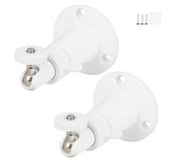 Fuworance 2Pcs Support de Fixation pour caméra Réglable Support de montage mural pour la sécurité Compatible avec Ring Stick Up Cam/EufyCam 2C Pro/Arlo Pro/Ultra/Wyze Cam Panavec vis 1/4" Blanc