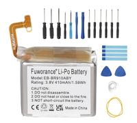 Fuworance 410mAh 3.8V EB-BR910ABY Batterie de remplacement compatible avec Samsung Galaxy Watch 5 44mm SM-R910 SM-R915 SM-R915U GH43-05114A Montre connectée Rechargeable Li-po Batterie un kit d’outils
