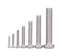 FUWQEPA 200pcs M1 Screws 304 Stainless Steel Cross Round Head Screw Switch Screw(M1.0x6 200pcs)