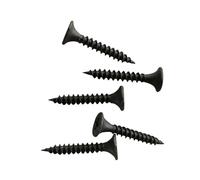FUWQEPA 500 Pièces M1.6 Vis Noires, Vis Autotaraudeuses Plates Boulons Vis Taraudeuses À Tête Plate(M1.6x8 500pcs)
