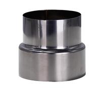 FUWQEPA Adaptateur Cheminée 1 Pièces, Tuyau Réduction D'extension, Grande Tête À Petite Tête, Connecteur Tube Réducteur Tuyau Fumée Acier Inoxydable(12cm~10cm)