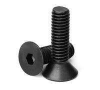 FUWQEPA M4 Screw 10.9 Grade Bolt Carbon Steel Flat Countersunk Head Inner Hex Hexagon Socket Screws(M4x50 30pcs)