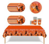 Fuwraixis 61 pièces de vaisselle pour fêtes de basket-ball,Set de vaisselle à thème sportif,Convient Fêtes d'anniversaire et réunions de famille,20 personnes