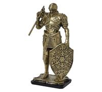 Fuwraixis Guerrier médiéval Figure, Spartiate Guerrier Sculpture, Vintage Chevalier Statue, Décoration créative Faites Main, Maison Bureau Jardin Décoration, Cadeaux de Collection
