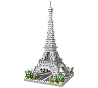 Fuwraixis Jeu de Blocs de Construction Tour Eiffel,Tour de Paris modèle de Blocs de Construction,Convient aux Enfants de Plus de 6 Ans et aux Cadeaux pour Adultes,1200 pièces