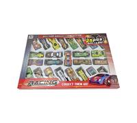 Fuwraixis modèle de Voiture en Aluminium pour Enfants, Voiture de Dessin animé, Coffret Cadeau Jouet éducatif, 25 pièces