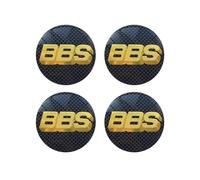 FUWUDI 4 Pièces Cache-moyeux Autocollants pour BBS 56MM, Insigne Couvercle de Jante Autocollant, Hub Centre Caps Cover Sticker,H
