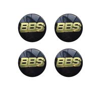 FUWUDI 4 Pièces Cache-moyeux Autocollants pour BBS 56MM, Insigne Couvercle de Jante Autocollant, Hub Centre Caps Cover Sticker,E