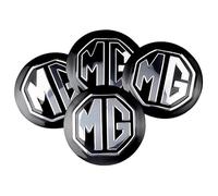 FUWUDI 4 Pièces Cache-moyeux Autocollants pour MG 56mm, Insigne Couvercle de Jante Autocollant, Hub Centre Caps Cover Sticker