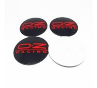 FUWUDI 4 Pièces Cache-moyeux Autocollants pour OZ 60mm, Insigne Couvercle de Jante Autocollant, Hub Centre Caps Cover Sticker,A