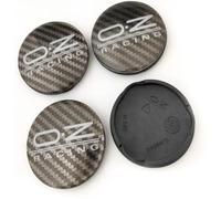 FUWUDI 4 Pièces Cache Moyeux pour OZ Racing M595 62mm, Centre Hub Caps Badge Logo, Cache Moyeu Centre de Roue, Plastique ABS Cache-Moyeu Accessoires