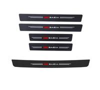 FUWUDI 5 Pièces Seuil de Protection Porte Fibre de Carbone Noir, Sticker Autocollant pour Dacia Duster 2 2017-2022 2023, Protection Seuil de Porte de Voiture, Accessoires