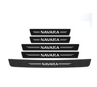 FUWUDI 5 Pièces Seuil de Protection Porte Fibre de Carbone Noir, Sticker Autocollant pour Nissan NAVARA, Protection Seuil de Porte de Voiture, Accessoires