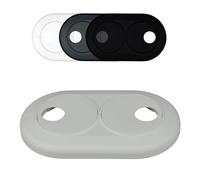 FUX 1 Pc Cache Tuyau Rosace Radiateur 22mm Gris - Rosace Double pour Coffrage PVC