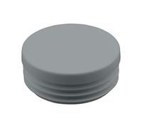 FUX 10 Bouchons Plastiques pour Tube Rond, 10mm-120mm, Patin Chaise, Protection, Patin Meuble, Embout pour Tube (Ø 45,3mm | 1-2mm, Gris)