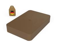 FUX 100 Pcs. cales de vitrage en plastique 60 x 40 x 10mm entretoises cale fenetre, cale meuble plaque, cales lambourdes menuiserie carrelage (épaisseur: 10mm)