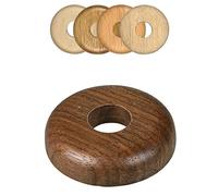 FUX 2 Pcs Cache Tuyau Rosace Radiateur 15mm - Rosace en Bois de Noyer pour Coffrage