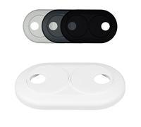 FUX 5 Pcs Cache Tuyau Rosace Radiateur 15mm Blanc - Rosace Double pour Coffrage PVC