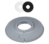 FUX Lot de 2 rosettes simples pour tuyau de chauffage, 8 à 60,3 mm, pour chauffage, cache tuyau, rosace de recouvrement, habillage, rosace pour radiateurs, polypropylène dans des couleurs spéciales