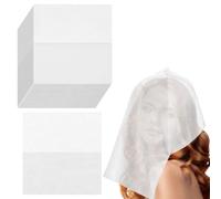 FuxFuis 100 PCS Capuchons de Protection pour Maquillage, Masques de Protection de Maquillage, Couvre-Visage en Non-Tissé Réutilisables Protection de Maquillage de Beauté et de Vêtements pour Femme