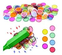 FuxFuis 100 PCS Jetons de Bingo et 1 Bâton Magnétique Loto, Jeton Loto Magnetique, Kit de Bingo Magnétique, Jetons Loto Aimantés pour Enfants et Accessoire Pratique de Stockage