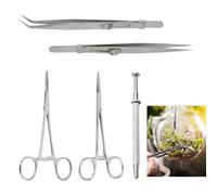 FuxFuis 2 PCS Pinces à Piercing, 1 Pince Pointue, 1 Pinces à Épiler Incurvée, 1 Pince à Piercings Boule, PincEs à Clamper, PinCEs Infirmiere, Pinces à Labret pour Bricolage Soins Animaliers