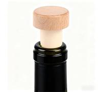 FuxFuis 20 PCS Bouchon de Bouteille de Vin en Bois, Bouchon Vin en Bois, Bouchons en Liège pour Vin, Bouchons Bouteilles de Vin Réutilisable pour Liqueur, Bières et Boissons