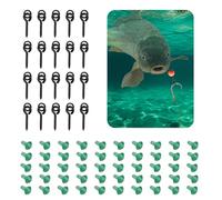 FuxFuis 20 PCS Vis Appat Carpe et 50 PCS Bouchon Hameçon, Vis de Appat de Peche, Vis de Hamecon Peche, Arrêts d'Hameçon, Hamecon Peche Carpe, Accessoires de Pêche pour Pêche à la Carpe