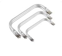 FuxFuis 3 PCS Cadre en Métal de Sac à Main, 16cm 20cm 25cm Cadres de Sac à Mains en Aluminium Fermoir Sacs a Mains Crochet Cadres Tubulaire Interne Fermoir Tubulaire pour DIY Sacs à Main