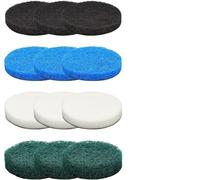 FuxFuis 35 PCS Tampon de Nettoyage pour Brosse Électrique, Brosse de NettoyageS Électrique 65mm BrosseS de Nettoyages Universelle 5 Styles Universal Brush Bosch Accessoires pour Salle de Bain, Cuisine