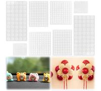 FuxFuis 700 PCS Pastilles Adhésives Double Face 2 Formes Scratch Autocollant Rond Points Adhésifs Double Face Ruban Doubles Faces Transparent Rond pour DIY Affiches Enveloppes (8 Feuilles)