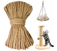 FuxFuis Corde de Jute Naturelle, 8mm×30m Ficelle de Jute Naturelle, Rouleau de Ficelle en Jute, Ficelle Corde pour Decoration, Corde de Chanvre, Corde Jardin pour Travaux Manuels, Emballage