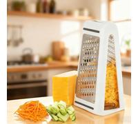 FuxFuis Râpe à Fromage Professionnelle Hachoir à Fromage Rape Fromage Manuelle Râpe à Boîte RâpE FromagE Manuelle en Acier Inoxydable Râpe à Zesteur pour Cuisine, Légumes