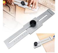FuxFuis Trusquin de Traçage de Précision, 200mm Jauge de Marquage Menuisier Trusquin de Menuisier en Acier Carbone Règle de Traçage avec Crayon de Soudeur 2.0mm pour Travail de Bois Mesure Ingénieur