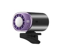 FUXINGHUAYA Ventilateur à Main à Refroidissement Glacé Rechargeable Type-C, Mini Ventilateur à Pince Silencieux pour Bureau Jardinage Pêche Été Cadeau Étudiant Salarié