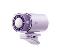 FUXINGHUAYA Ventilateur à Main à Refroidissement Glacé Rechargeable Type-C, Mini Ventilateur à Pince Silencieux pour Bureau Jardinage Pêche Été Cadeau Étudiant Salarié
