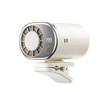FUXINGHUAYA Ventilateur à Main à Refroidissement Glacé Rechargeable Type-C, Mini Ventilateur à Pince Silencieux pour Bureau Jardinage Pêche Été Cadeau Étudiant Salarié