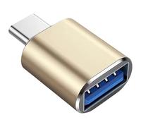 FUXIU Adaptateur haute vitesse avec adaptateur USB C vers USB 3.0, câble de charge USB C pour un transfert de fichiers rapide et une extension de stockage