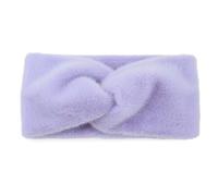 FUXIU Bandeau élastique en peluche chaude avec nœud pour femme, bandeau de sport, ski, cyclisme, bandeau antidérapant et extensible