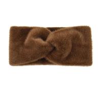 FUXIU Bandeau élastique en peluche chaude avec nœud pour femme, bandeau de sport, ski, cyclisme, bandeau antidérapant et extensible