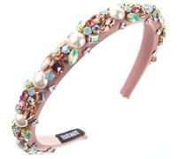 FUXIU Bandeau élégant avec détails en perles - Accessoire de cheveux tendance pour femme