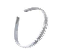 FUXIU Bandeaux unis accrocheurs à dents - Transparent - Invisible - Large/fin - Pour travaux manuels - Serre-tête transparent pour femme, 1,2 cm