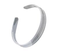 FUXIU Bandeaux unis accrocheurs à dents - Transparent - Invisible - Large/fin - Pour travaux manuels - Serre-tête transparent pour femme, 2 cm