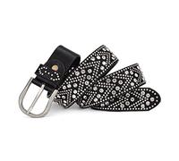 FUXIU Ceinture brillante avec strass pour robe de fille, Noir , As detailed discription