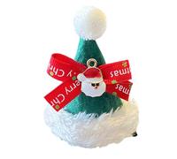 FUXIU Chapeau de Père Noël - Pince à cheveux en forme de bec de canard - Avec guirlande en tulle - Accessoires photo de dessin animé