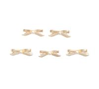 FUXIU Clous en métal pour ongles - Breloques pour ballets - Nœuds pour ongles - Décoration de bijoux - Nœuds en perles - Accessoires de décoration pour ongles