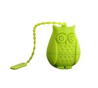 FUXIU Infuseurs À Thé en Silicone Réutilisables Hibou Mignon Sachet Thé Passoire Cuillère À Café Filtre Infuseur À Feuilles Mobiles avec Corde