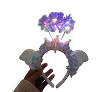 FUXIU Serre-tête d'ange lumineux à LED pour femmes et adolescents, parfait pour les fêtes et Halloween